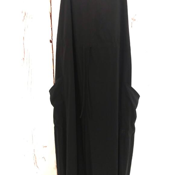 sweaty betty black karma drawstring halter jumpsuit - SIZE 10 - Picture 4 of 10